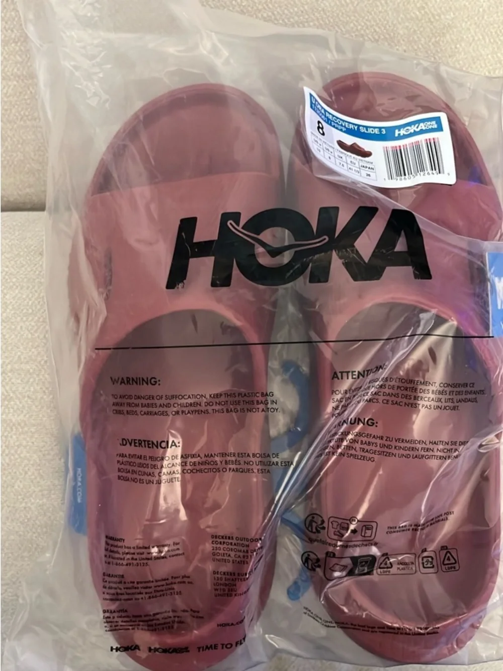 Hoka Recovery Slide Sandals - color “Pepper” - Picture 1 of 1